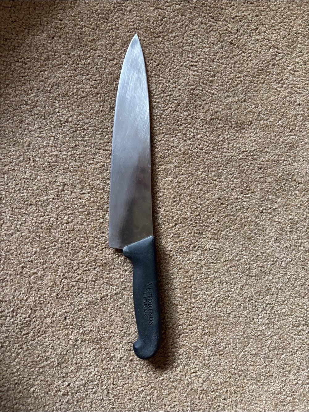 Victorinox Fibrox 40521 Black Handle Stainless Steel Chef Knife